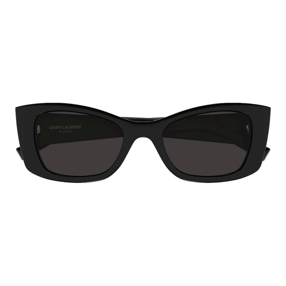 NEW SAINT LAURENT BLACK WOMEN SL593 001 BROWN SUNGLASSES SL 593 - Picture 3 of 6